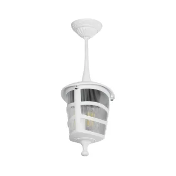 GLOBOSTAR® ZARDIN 203-0237 Vintage Φωτιστικό Οροφής με Ντουί 1 x E27 AC 220-240V IP44 - Λευκό - Μ17 x Π17 x Υ22cm GLOBOSTAR® ZARDIN 203-0237 Vintage Φωτιστικό Οροφής με Ντουί 1 x E27 AC 220-240V IP44 - Λευκό - Μ17 x Π17 x Υ22cm