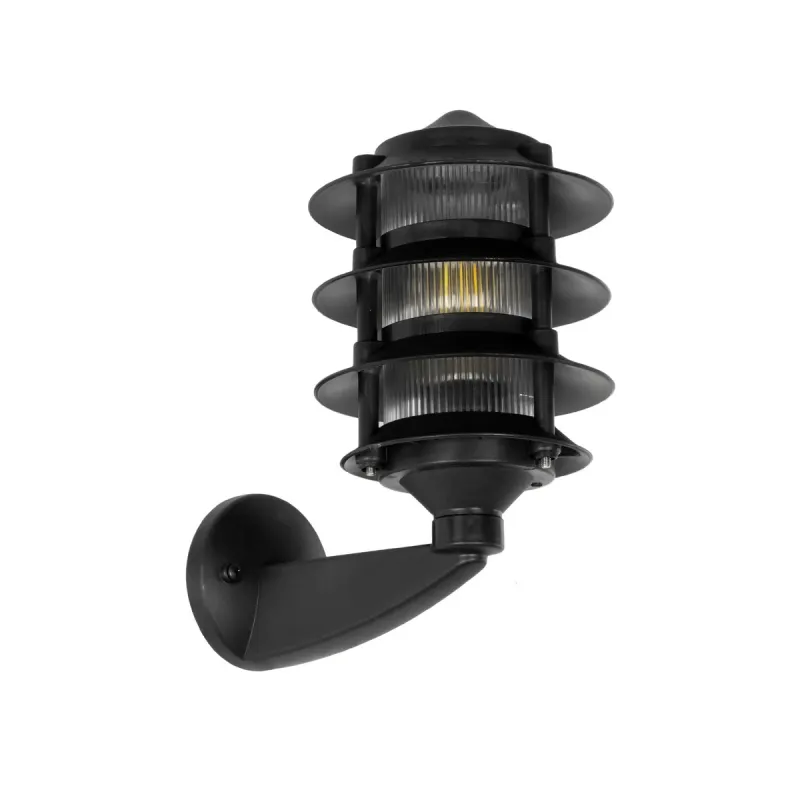 GLOBOSTAR® LANTERNA 203-0244 Μοντέρνο Φωτιστικό Τοίχου - Απλίκα με Ντουί 1 x E27 AC 220-240V IP44 - Μαύρο - Μ16 x Π23 x Υ30cm GLOBOSTAR® LANTERNA 203-0244 Μοντέρνο Φωτιστικό Τοίχου - Απλίκα με Ντουί 1 x E27 AC 220-240V IP44 - Μαύρο - Μ16 x Π23 x Υ30cm