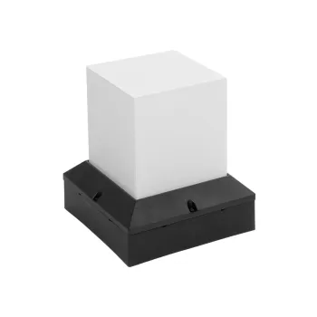 GloboStar® CUBIX 203-0245 Μοντέρνο Επιδαπέδιο Φωτιστικό Μονόφωτο 1 x E27 IP44 Μαύρο Πλαστικό - Μ22.5 x Π22.5 x Υ25cm GloboStar® CUBIX 203-0245 Μοντέρνο Επιδαπέδιο Φωτιστικό Μονόφωτο 1 x E27 IP44 Μαύρο Πλαστικό - Μ22.5 x Π22.5 x Υ25cm