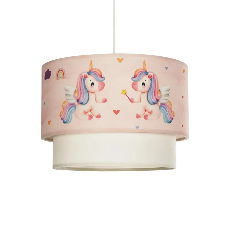 GLOBOSTAR® PONY 204-0016 Παιδικό Κρεμαστό Φωτιστικό Οροφής με Ντουί 1 x E27 AC 220-240V IP20 - Ροζ - Μ30 x Π30 x Υ24cm GLOBOSTAR® PONY 204-0016 Παιδικό Κρεμαστό Φωτιστικό Οροφής με Ντουί 1 x E27 AC 220-240V IP20 - Ροζ - Μ30 x Π30 x Υ24cm