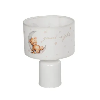 GloboStar® MOON 204-0023 Παιδικό Eπιτραπέζιο Φωτιστικό Πορτατίφ Μονόφωτο 1 x E27 IP20 Πολύχρωμο Ύφασμα με Λευκό Πλαστικό - Μ24 x Π24 x Υ32cm GloboStar® MOON 204-0023 Παιδικό Eπιτραπέζιο Φωτιστικό Πορτατίφ Μονόφωτο 1 x E27 IP20 Πολύχρωμο Ύφασμα με Λευκό Πλαστικό - Μ24 x Π24 x Υ32cm