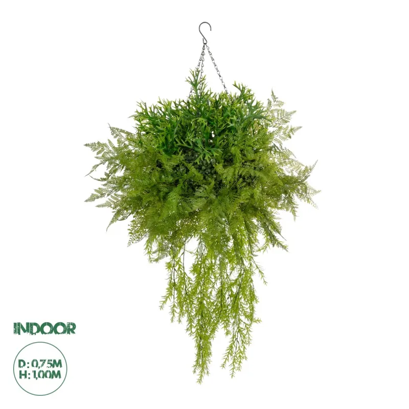 GloboStar® Artificial Garden BOUQUET VARIOUS HANGING PLANT 20625 Τεχνητό Κρεμαστό Διακοσμητικό Φυτό Μιξ Μ75 x Π75 x Y100cm GloboStar® Artificial Garden BOUQUET VARIOUS HANGING PLANT 20625 Τεχνητό Κρεμαστό Διακοσμητικό Φυτό Μιξ Μ75 x Π75 x Y100cm