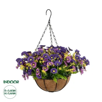 GloboStar® Artificial Garden GERBERA HANGING PLANT 20637 Τεχνητό Κρεμαστό Διακοσμητικό Φυτό Ζέρμπερας Μ40 x Π40 x Y46cm GloboStar® Artificial Garden GERBERA HANGING PLANT 20637 Τεχνητό Κρεμαστό Διακοσμητικό Φυτό Ζέρμπερας Μ40 x Π40 x Y46cm