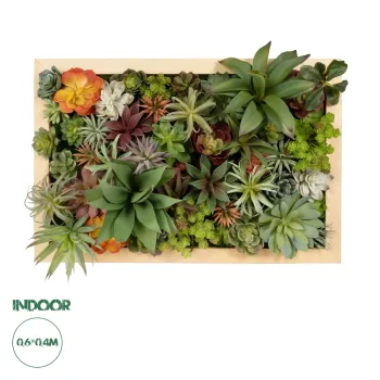 GloboStar® Artificial Garden VARIOUS PLANT 20642 Τεχνητό Διακοσμητικό Φυλλωσιάς σε Ξύλινο Πάνελ - Κάθετος Κήπος Μιξ Μ60 x Π40 x Υ20cm GloboStar® Artificial Garden VARIOUS PLANT 20642 Τεχνητό Διακοσμητικό Φυλλωσιάς σε Ξύλινο Πάνελ - Κάθετος Κήπος Μιξ Μ60 x Π40 x Υ20cm