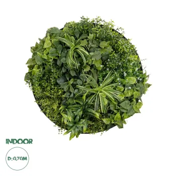 GloboStar® Artificial Garden VARIOUS PLANTS ROUND WALL DISC 20689 Τεχνητό Διακοσμητικό Στρογγυλό Πάνελ Φυλλωσιάς - Κάθετος Κήπος Μιξ Μ70 x Π70 x Υ15cm GloboStar® Artificial Garden VARIOUS PLANTS ROUND WALL DISC 20689 Τεχνητό Διακοσμητικό Στρογγυλό Πάνελ Φυλλωσιάς - Κάθετος Κήπος Μιξ Μ70 x Π70 x Υ15cm