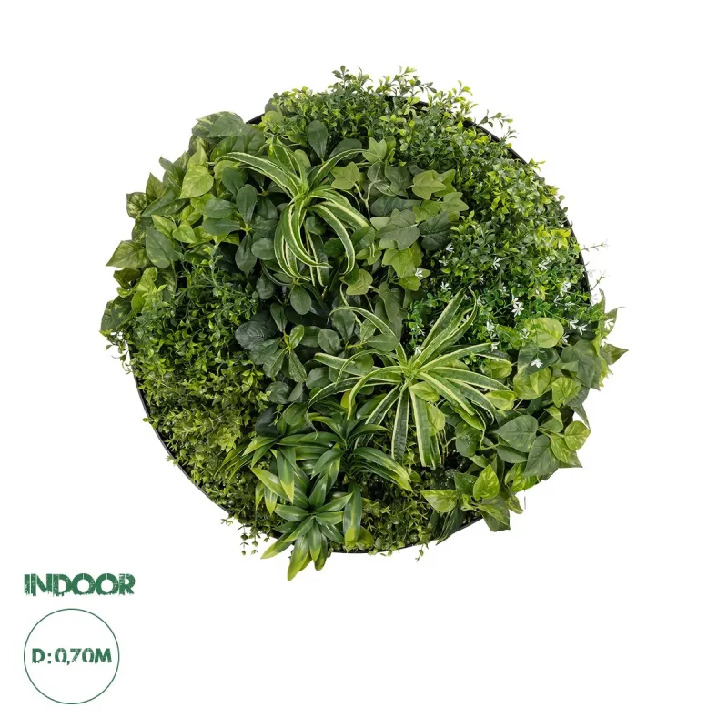 GloboStar® Artificial Garden VARIOUS PLANTS ROUND WALL DISC 20689 Τεχνητό Διακοσμητικό Στρογγυλό Πάνελ Φυλλωσιάς - Κάθετος Κήπος Μιξ Μ70 x Π70 x Υ15cm GloboStar® Artificial Garden VARIOUS PLANTS ROUND WALL DISC 20689 Τεχνητό Διακοσμητικό Στρογγυλό Πάνελ Φυλλωσιάς - Κάθετος Κήπος Μιξ Μ70 x Π70 x Υ15cm