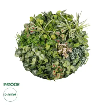 GloboStar® Artificial Garden VARIOUS PLANTS ROUND WALL DISC 20690 Τεχνητό Διακοσμητικό Στρογγυλό Πάνελ Φυλλωσιάς - Κάθετος Κήπος Μιξ Μ80 x Π80 x Υ20cm GloboStar® Artificial Garden VARIOUS PLANTS ROUND WALL DISC 20690 Τεχνητό Διακοσμητικό Στρογγυλό Πάνελ Φυλλωσιάς - Κάθετος Κήπος Μιξ Μ80 x Π80 x Υ20cm