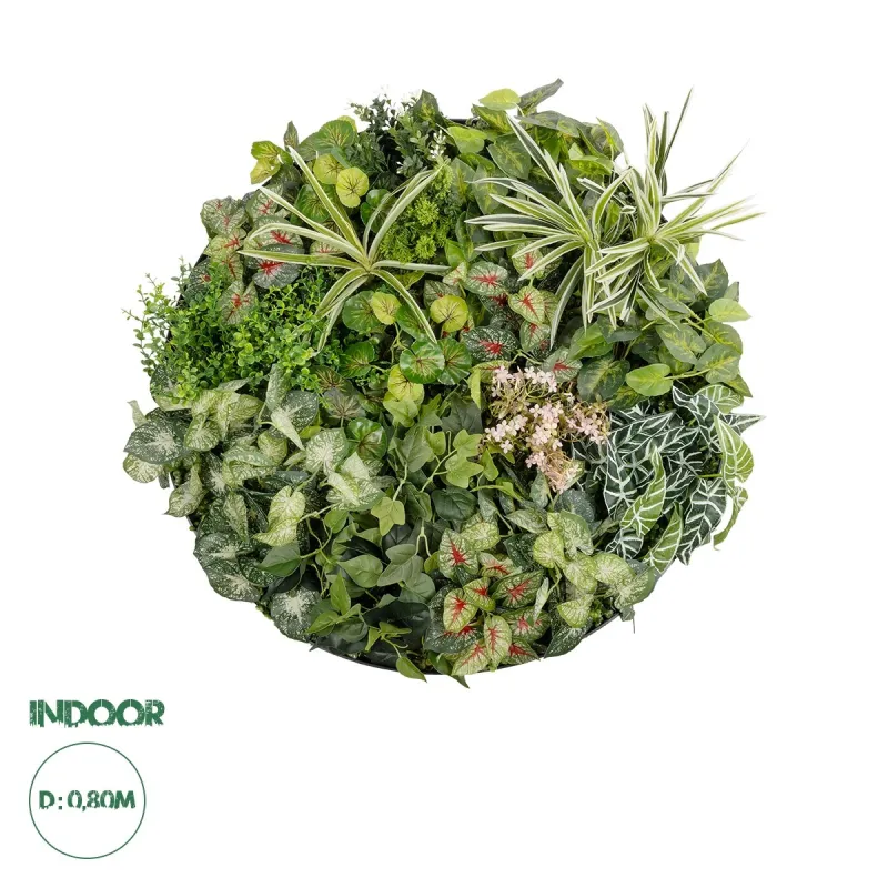GloboStar® Artificial Garden VARIOUS PLANTS ROUND WALL DISC 20690 Τεχνητό Διακοσμητικό Στρογγυλό Πάνελ Φυλλωσιάς - Κάθετος Κήπος Μιξ Μ80 x Π80 x Υ20cm GloboStar® Artificial Garden VARIOUS PLANTS ROUND WALL DISC 20690 Τεχνητό Διακοσμητικό Στρογγυλό Πάνελ Φυλλωσιάς - Κάθετος Κήπος Μιξ Μ80 x Π80 x Υ20cm