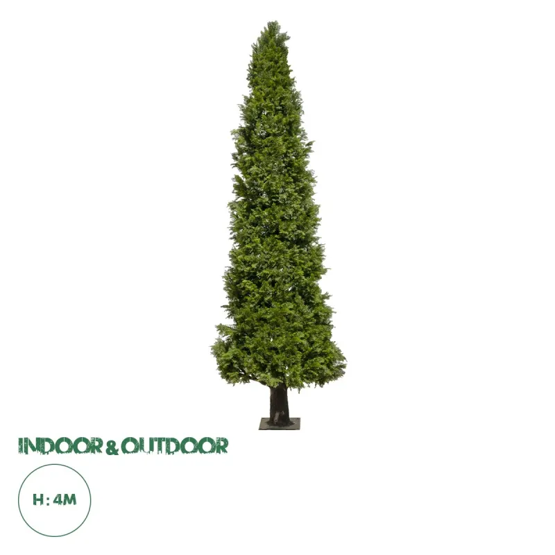 GloboStar® Artificial Garden CYPRESS TREE 21061 Τεχνητό Διακοσμητικό Δέντρο Κυπαρίσσι Μ145 x Π145 x Υ400cm