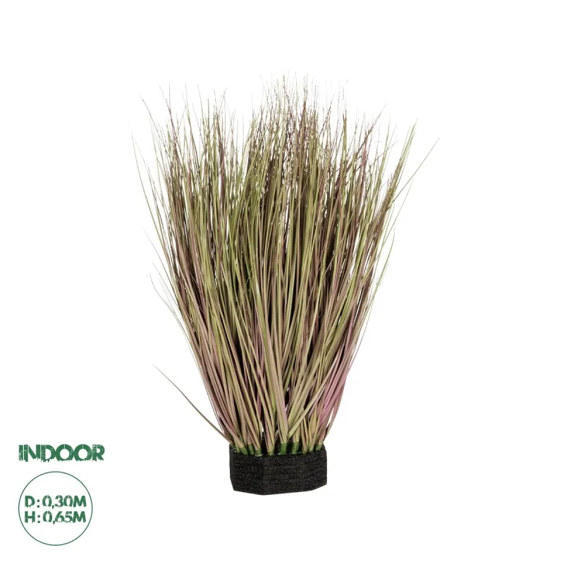 GloboStar® Artificial Garden GRASS BUSH 21170 Τεχνητό Διακοσμητικό Φυτό Θάμνος Γρασίδι Μ30 x Π20 x Υ65cm