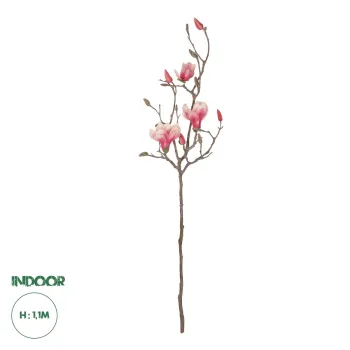 GloboStar® Artificial Garden WHITE - PINK MAGNOLIA 21416 Τεχνητό Διακοσμητικό Κλαδί Ροζ Μανόλια Μ30 x Π13 x Υ110cm GloboStar® Artificial Garden WHITE - PINK MAGNOLIA 21416 Τεχνητό Διακοσμητικό Κλαδί Ροζ Μανόλια Μ30 x Π13 x Υ110cm