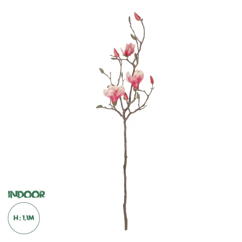 GloboStar® Artificial Garden WHITE - PINK MAGNOLIA 21416 Τεχνητό Διακοσμητικό Κλαδί Ροζ Μανόλια Μ30 x Π13 x Υ110cm GloboStar® Artificial Garden WHITE - PINK MAGNOLIA 21416 Τεχνητό Διακοσμητικό Κλαδί Ροζ Μανόλια Μ30 x Π13 x Υ110cm