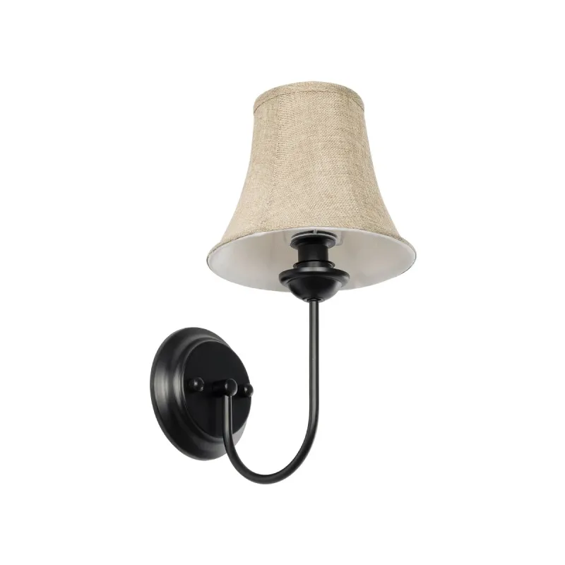 GLOBOSTAR® SHELLY 01299 Vintage Φωτιστικό Τοίχου - Απλίκα με Ντουί 1 x E27 AC 220-240V IP20 - Μαύρο & Μπεζ - Μ13 x Π18 x Υ34cm GLOBOSTAR® SHELLY 01299 Vintage Φωτιστικό Τοίχου - Απλίκα με Ντουί 1 x E27 AC 220-240V IP20 - Μαύρο & Μπεζ - Μ13 x Π18 x Υ34cm