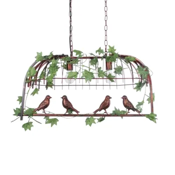 GLOBOSTAR® NEST 01645 Vintage Κρεμαστό Φωτιστικό Οροφής με Ντουί 2 x E27 AC 220-240V IP20 - Χάλκινο & Πράσινο - Μ76 x Π36 x Y37cm GLOBOSTAR® NEST 01645 Vintage Κρεμαστό Φωτιστικό Οροφής με Ντουί 2 x E27 AC 220-240V IP20 - Χάλκινο & Πράσινο - Μ76 x Π36 x Y37cm