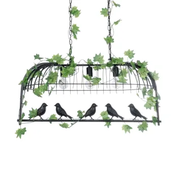 GLOBOSTAR® NEST 01646 Vintage Κρεμαστό Φωτιστικό Οροφής με Ντουί 3 x E27 AC 220-240V IP20 - Μαύρο & Πράσινο - Μ86 x Π38 x Y37cm GLOBOSTAR® NEST 01646 Vintage Κρεμαστό Φωτιστικό Οροφής με Ντουί 3 x E27 AC 220-240V IP20 - Μαύρο & Πράσινο - Μ86 x Π38 x Y37cm