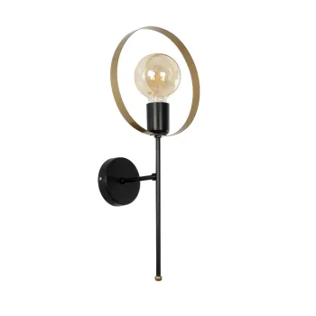 GLOBOSTAR® SOPA 201-0120 Μοντέρνο Φωτιστικό Τοίχου - Απλίκα με Ντουί 1 x E27 AC 220-240V IP20 - Μαύρο & Χρυσό - Μ23 x Π15 x Υ51cm GLOBOSTAR® SOPA 201-0120 Μοντέρνο Φωτιστικό Τοίχου - Απλίκα με Ντουί 1 x E27 AC 220-240V IP20 - Μαύρο & Χρυσό - Μ23 x Π15 x Υ51cm