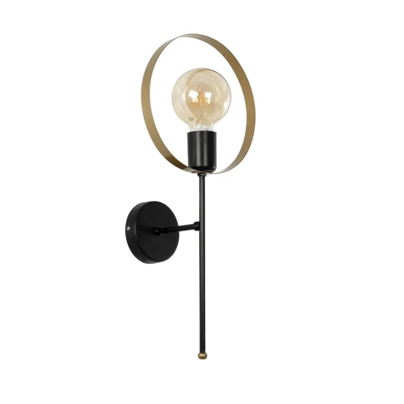 GLOBOSTAR® SOPA 201-0120 Μοντέρνο Φωτιστικό Τοίχου - Απλίκα με Ντουί 1 x E27 AC 220-240V IP20 - Μαύρο & Χρυσό - Μ23 x Π15 x Υ51cm GLOBOSTAR® SOPA 201-0120 Μοντέρνο Φωτιστικό Τοίχου - Απλίκα με Ντουί 1 x E27 AC 220-240V IP20 - Μαύρο & Χρυσό - Μ23 x Π15 x Υ51cm