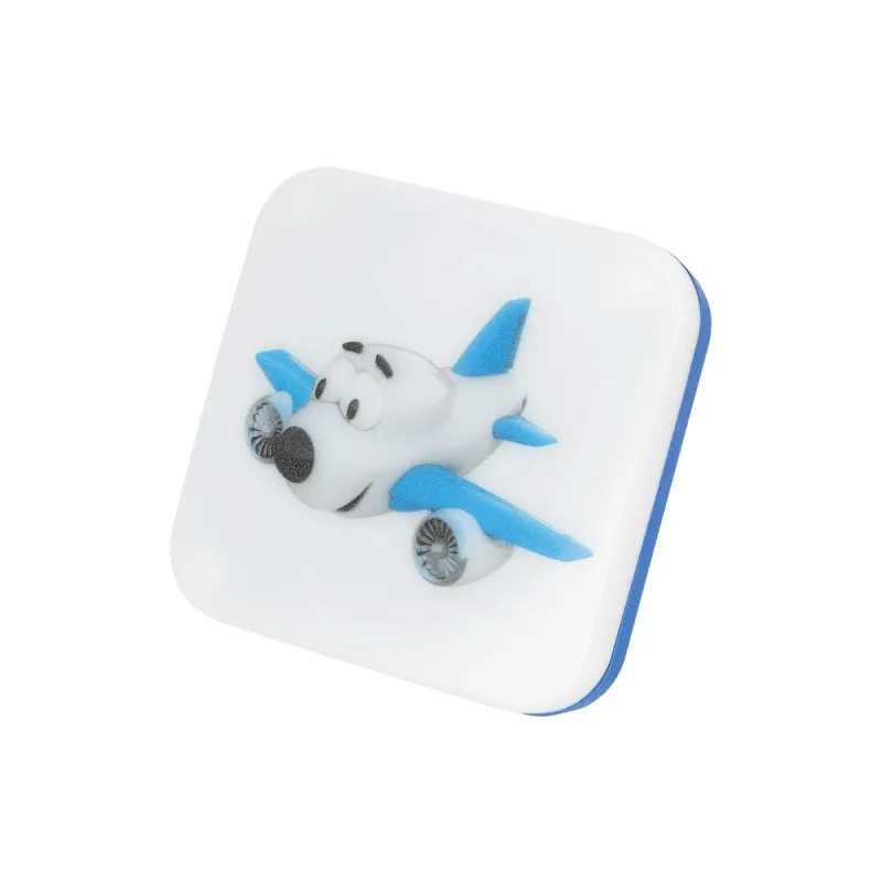 GloboStar® KIDDO 202-0003 Παιδικό Φωτιστικό Νυκτός LED 1W 95lm 120° AC220-240V IP20 Ψυχρό Λευκό 6000K - Μ5.5 x Π5.5 x Υ8cm - 2 Χρόνια Εγγύηση