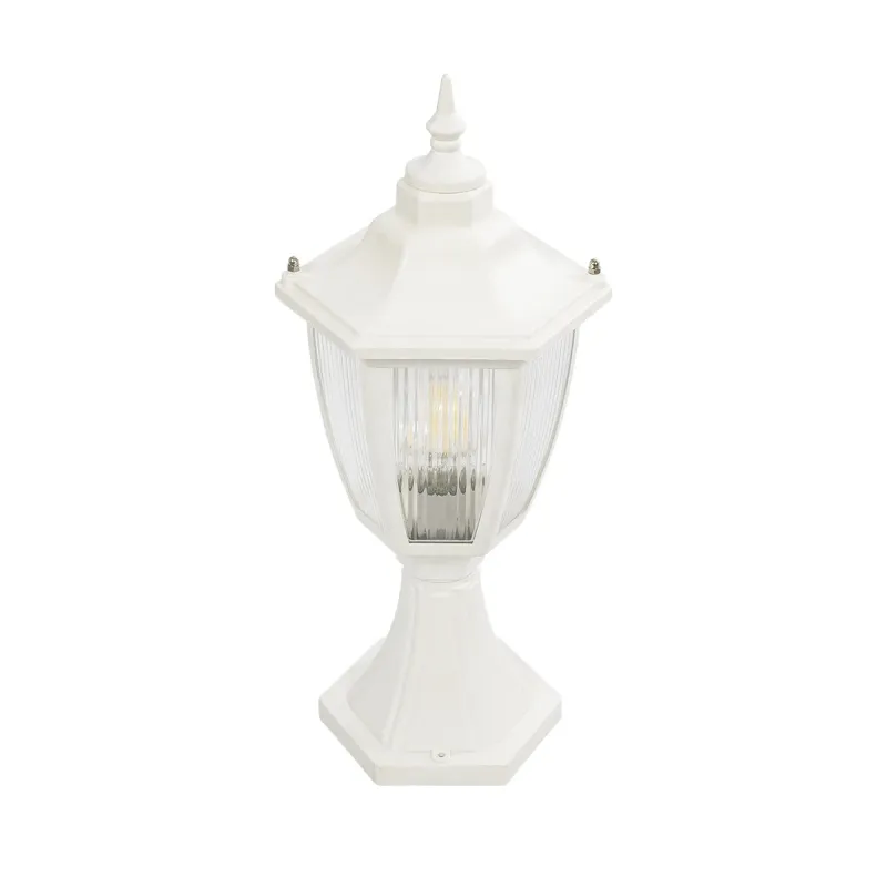 GloboStar® ENGLAND 202-0010 Vintage Επιδαπέδιο Φωτιστικό Φαναράκι Μονόφωτο 1 x E27 IP44 Λευκό & Διάφανο Πλαστικό - Μ20 x Π20 x Υ45cm GloboStar® ENGLAND 202-0010 Vintage Επιδαπέδιο Φωτιστικό Φαναράκι Μονόφωτο 1 x E27 IP44 Λευκό & Διάφανο Πλαστικό - Μ20 x Π20 x Υ45cm