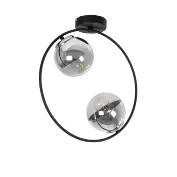GLOBOSTAR® CITY 202-0040 Μοντέρνο Φωτιστικό Οροφής με Ντουί 2 x E27 AC 220-240V IP20 - Διάφανο & Μαύρο - Μ45 x Π15 x Υ55cm GLOBOSTAR® CITY 202-0040 Μοντέρνο Φωτιστικό Οροφής με Ντουί 2 x E27 AC 220-240V IP20 - Διάφανο & Μαύρο - Μ45 x Π15 x Υ55cm