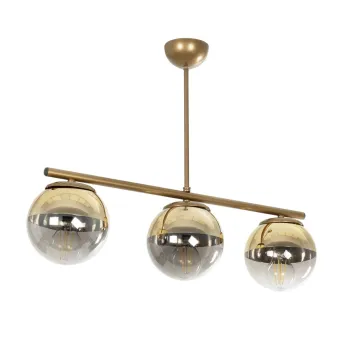 GLOBOSTAR® CITY 202-0045 Μοντέρνο Φωτιστικό Οροφής με Ντουί 3 x E27 AC 220-240V IP20 - Διάφανο & Χρυσό - Μ55 x Π15 x Υ43cm GLOBOSTAR® CITY 202-0045 Μοντέρνο Φωτιστικό Οροφής με Ντουί 3 x E27 AC 220-240V IP20 - Διάφανο & Χρυσό - Μ55 x Π15 x Υ43cm