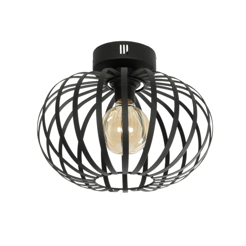 GLOBOSTAR® STAR 202-0051 Μοντέρνο Φωτιστικό Οροφής με Ντουί 1 x E27 AC 220-240V IP20 - Μαύρο - Μ40 x Π40 x Υ27cm GLOBOSTAR® STAR 202-0051 Μοντέρνο Φωτιστικό Οροφής με Ντουί 1 x E27 AC 220-240V IP20 - Μαύρο - Μ40 x Π40 x Υ27cm