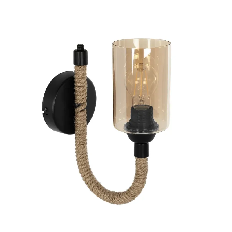 GLOBOSTAR® RIFT 203-0002 Vintage Φωτιστικό Τοίχου - Απλίκα με Ντουί 1 x E27 AC 220-240V IP20 - Μαύρο & Μπεζ - Μ12 x Π24 x Υ31cm GLOBOSTAR® RIFT 203-0002 Vintage Φωτιστικό Τοίχου - Απλίκα με Ντουί 1 x E27 AC 220-240V IP20 - Μαύρο & Μπεζ - Μ12 x Π24 x Υ31cm