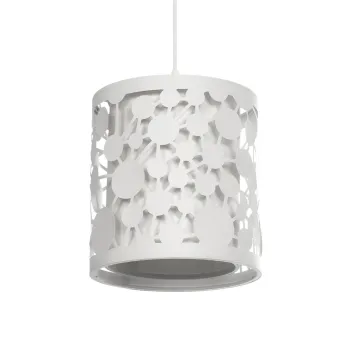 GLOBOSTAR® PETAL 203-0065 Μοντέρνο Κρεμαστό Φωτιστικό Οροφής με Ντουί 1 x E27 AC 220-240V IP20 - Λευκό - Μ23 x Π23 x Υ30cm