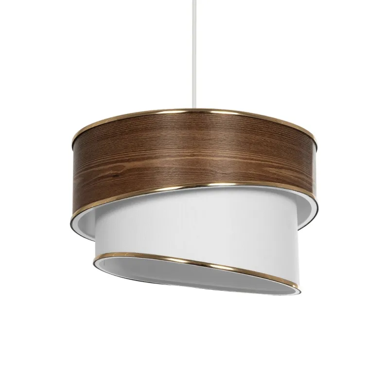 GLOBOSTAR® SONIA 203-0119 Μοντέρνο Κρεμαστό Φωτιστικό Οροφής με Ντουί 1 x E27 AC 220-240V IP20 - Καφέ & Λευκό - Μ30 x Π30 x Υ24cm GLOBOSTAR® SONIA 203-0119 Μοντέρνο Κρεμαστό Φωτιστικό Οροφής με Ντουί 1 x E27 AC 220-240V IP20 - Καφέ & Λευκό - Μ30 x Π30 x Υ24cm