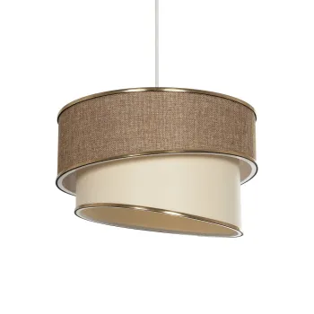 GLOBOSTAR® SONIA 203-0121 Μοντέρνο Κρεμαστό Φωτιστικό Οροφής με Ντουί 1 x E27 AC 220-240V IP20 - Μπεζ & Χρυσό - Μ30 x Π30 x Υ24cm GLOBOSTAR® SONIA 203-0121 Μοντέρνο Κρεμαστό Φωτιστικό Οροφής με Ντουί 1 x E27 AC 220-240V IP20 - Μπεζ & Χρυσό - Μ30 x Π30 x Υ24cm