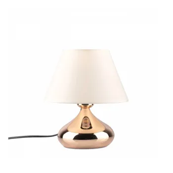 GloboStar® KORG 204-0184 Μοντέρνο Επιτραπέζιο Φωτιστικό Πορτατίφ Μονόφωτο 1 x E27 AC 220-240V IP20 Μπεζ & Χάλκινο - Μ17 x Π17 x Υ23cm GloboStar® KORG 204-0184 Μοντέρνο Επιτραπέζιο Φωτιστικό Πορτατίφ Μονόφωτο 1 x E27 AC 220-240V IP20 Μπεζ & Χάλκινο - Μ17 x Π17 x Υ23cm