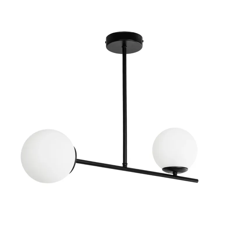 GLOBOSTAR® GLOBUS 201-0118 Μοντέρνο Φωτιστικό Οροφής με Ντουί 2 x E27 AC 220-240V IP20 - Λευκό & Μαύρο - Μ65 x Π15 x Υ23cm GLOBOSTAR® GLOBUS 201-0118 Μοντέρνο Φωτιστικό Οροφής με Ντουί 2 x E27 AC 220-240V IP20 - Λευκό & Μαύρο - Μ65 x Π15 x Υ23cm