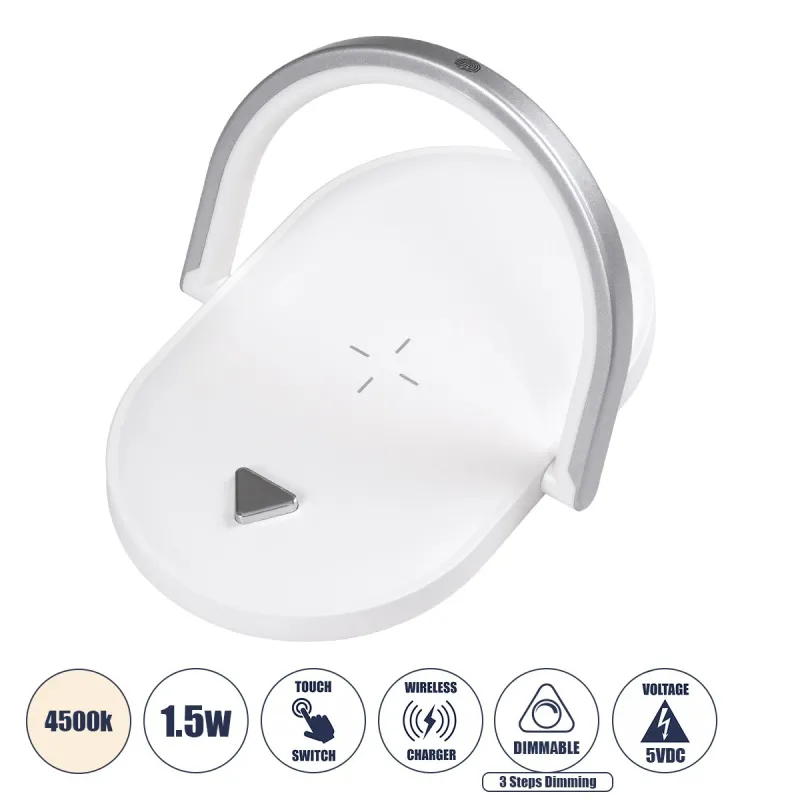 GloboStar® ECLIPSE 76559 Επιτραπέζιο Φωτιστικό Πορτατίφ LED 15W 1200lm 180° AC 220-240V IP20 Φυσικό Λευκό 4500K Dimmable Λευκό Πλαστικό - Μ17 x Π13 x Υ10cm - 2 Xρόνια Εγγύηση GloboStar® ECLIPSE 76559 Επιτραπέζιο Φωτιστικό Πορτατίφ LED 15W 1200lm 180° AC 220-240V IP20 Φυσικό Λευκό 4500K Dimmable Λευκό Πλαστικό - Μ17 x Π13 x Υ10cm - 2 Xρόνια Εγγύηση