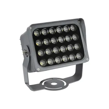 GLOBOSTAR® FLOODXENA 90129 Προβολέας Σποτ Wall Washer LED 24W 2760lm 10° AC 220-240V Αδιάβροχο IP65 Φυσικό Λευκό 4500K - Bridgelux SMD Chip - Γκρι Ανθρακί - Μ18 x Π13.5 x Υ18cm - 3 Χρόνια Εγγύηση