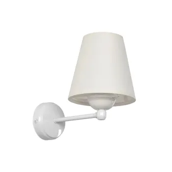 GLOBOSTAR® ELEGANTE 204-0187 Μοντέρνο Φωτιστικό Τοίχου - Απλίκα με Ντουί 1 x E27 AC 220-240V IP20 - Λευκό & Μπεζ - Μ14 x Π23 x Υ21cm GLOBOSTAR® ELEGANTE 204-0187 Μοντέρνο Φωτιστικό Τοίχου - Απλίκα με Ντουί 1 x E27 AC 220-240V IP20 - Λευκό & Μπεζ - Μ14 x Π23 x Υ21cm