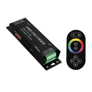 GLOBOSTAR® RGBCONTROLLER 73412 DMX Dimmer / Controller με RF Ασύρματο Χειριστήριο με 3 x 15A 75W Κανάλια DC 5-24V 15A 360W Max IP20 - DMX512 & RF2.4Ghz - Μ26.9 x Π9.6 x Υ4cm - 1 Χρόνος Εγγύηση GLOBOSTAR® RGBCONTROLLER 73412 DMX Dimmer / Controller με RF Ασύρματο Χειριστήριο με 3 x 15A 75W Κανάλια DC 5-24V 15A 360W Max IP20 - DMX512 & RF2.4Ghz - Μ26.9 x Π9.6 x Υ4cm - 1 Χρόνος Εγγύηση