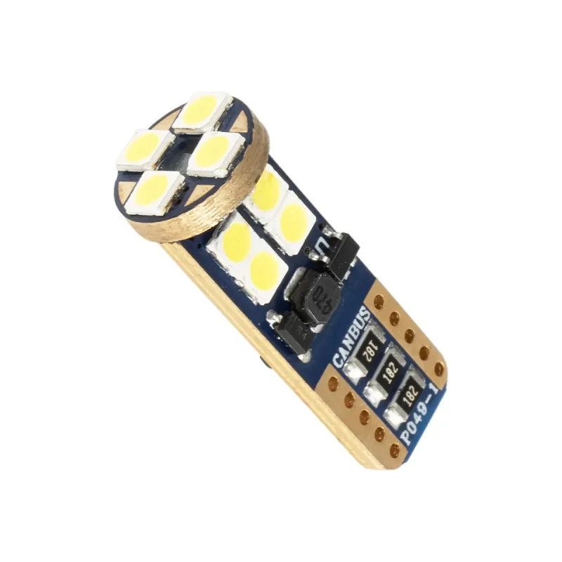 GLOBOSTAR® W5W-T10 81102 Λάμπα W5W T10 CANbus LED 6W 900lm 360° DC 12-24V IP20 Ψυχρό Λευκό 6000K - 12 x Epistar SMD3030 Chip - Μ1 x Π1 x Υ2.7cm - 1 Χρόνο Εγγύηση GLOBOSTAR® W5W-T10 81102 Λάμπα W5W T10 CANbus LED 6W 900lm 360° DC 12-24V IP20 Ψυχρό Λευκό 6000K - 12 x Epistar SMD3030 Chip - Μ1 x Π1 x Υ2.7cm - 1 Χρόνο Εγγύηση