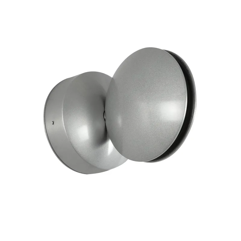 GLOBOSTAR® SEPTUM 93067 Μοντέρνο Φωτιστικό Τοίχου - Απλίκα LED 9W 1150lm 1° AC 220-240V IP44 Μπλε - CREE XPE Chip & TÜV SÜD Driver - Γκρι Ανθρακί Ματ - Μ12 x Π11 x Υ17cm - 5 Χρόνια Εγγύηση