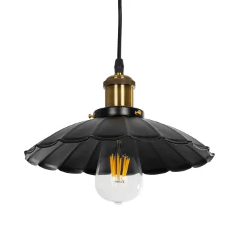 GLOBOSTAR® MARGI 999-0229 Vintage Κρεμαστό Φωτιστικό Οροφής με Ντουί 1 x E27 AC 220-240V IP20 - Μαύρο & Χρυσό - Μ26 x Π26 x Υ14cm GLOBOSTAR® MARGI 999-0229 Vintage Κρεμαστό Φωτιστικό Οροφής με Ντουί 1 x E27 AC 220-240V IP20 - Μαύρο & Χρυσό - Μ26 x Π26 x Υ14cm