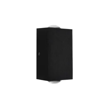 GLOBOSTAR® HIKARI 60685 Μοντέρνο Φωτιστικό Τοίχου - Απλίκα LED 4W 500lm 30° AC 220-240V Αδιάβροχο IP65 Θερμό Λευκό 2700K - CREE XPE Chip & TÜV SÜD Driver - Μαύρο Ματ - Μ6 x Π4 x Υ10.5cm - 5 Χρόνια Εγγύηση