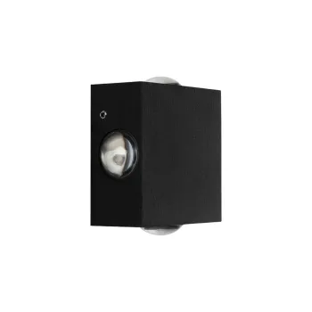 GLOBOSTAR® HIKARI 60686 Μοντέρνο Φωτιστικό Τοίχου - Απλίκα LED 8W 1000lm 30° AC 220-240V Αδιάβροχο IP65 Θερμό Λευκό 2700K - CREE XPE Chip & TÜV SÜD Driver - Μαύρο Ματ - Μ9 x Π4 x Υ9cm - 5 Χρόνια Εγγύηση