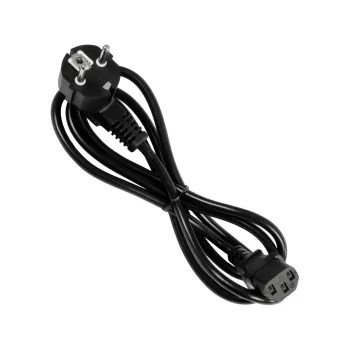 GLOBOSTAR® PLUGA 61498 Καλώδιο Τροφοδοσίας C13 με Πλάγια Πρίζα Schuko 250V 10A max 1.5m - 3*0.75mm2 - Μαύρο - Μ150 x Π3.6 x Υ3.6cm GLOBOSTAR® PLUGA 61498 Καλώδιο Τροφοδοσίας C13 με Πλάγια Πρίζα Schuko 250V 10A max 1.5m - 3*0.75mm2 - Μαύρο - Μ150 x Π3.6 x Υ3.6cm