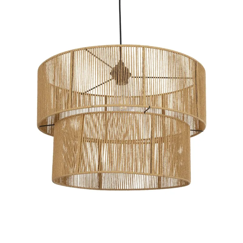 GLOBOSTAR® ROXXI 205-0020 Boho Κρεμαστό Φωτιστικό Οροφής με Ντουί 1 x E27 AC 220-240V IP20 - Μπεζ - M50 x Π50 x Υ36cm GLOBOSTAR® ROXXI 205-0020 Boho Κρεμαστό Φωτιστικό Οροφής με Ντουί 1 x E27 AC 220-240V IP20 - Μπεζ - M50 x Π50 x Υ36cm