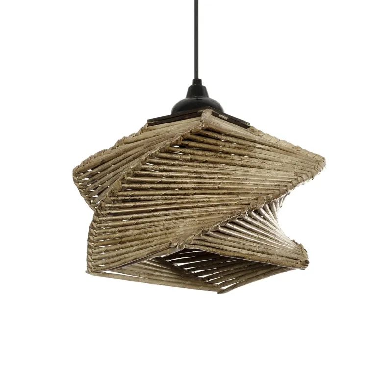 GLOBOSTAR® HUSLE 205-0043 Boho Κρεμαστό Φωτιστικό Οροφής με Ντουί 1 x E27 AC 220-240V IP20 - Μπεζ - M28 x Π28 x Υ19cm GLOBOSTAR® HUSLE 205-0043 Boho Κρεμαστό Φωτιστικό Οροφής με Ντουί 1 x E27 AC 220-240V IP20 - Μπεζ - M28 x Π28 x Υ19cm