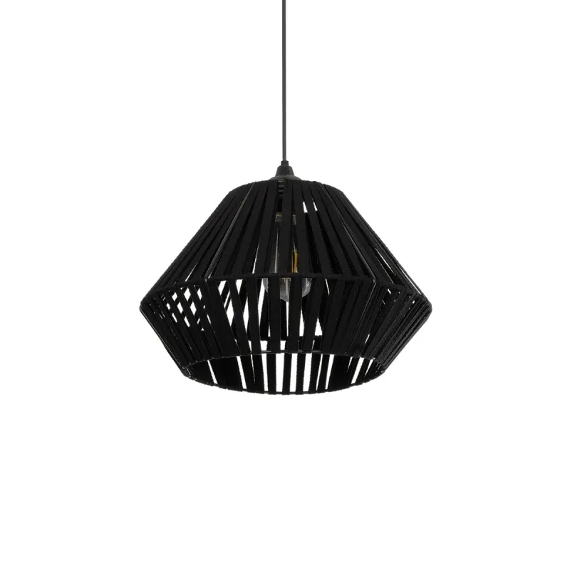 GLOBOSTAR® NUI 205-0061 Boho Κρεμαστό Φωτιστικό Οροφής με Ντουί 1 x E27 AC 220-240V IP20 - Μαύρο - M36 x Π36 x Υ27cm GLOBOSTAR® NUI 205-0061 Boho Κρεμαστό Φωτιστικό Οροφής με Ντουί 1 x E27 AC 220-240V IP20 - Μαύρο - M36 x Π36 x Υ27cm