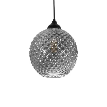 GLOBOSTAR® KEGEL 206-0003 Μοντέρνο Κρεμαστό Φωτιστικό Οροφής με Ντουί 1 x E27 AC 220-240V IP20 - Μαύρο Φιμέ - Μ20 x Π20 x Υ20cm GLOBOSTAR® KEGEL 206-0003 Μοντέρνο Κρεμαστό Φωτιστικό Οροφής με Ντουί 1 x E27 AC 220-240V IP20 - Μαύρο Φιμέ - Μ20 x Π20 x Υ20cm