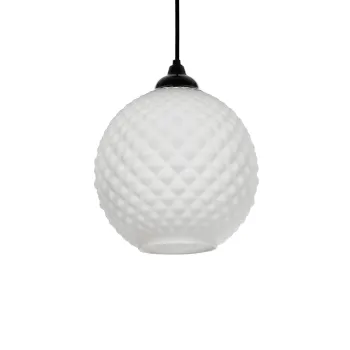 GLOBOSTAR® KEGEL 206-0004 Μοντέρνο Κρεμαστό Φωτιστικό Οροφής με Ντουί 1 x E27 AC 220-240V IP20 - Λευκό - Μ20 x Π20 x Υ20cm GLOBOSTAR® KEGEL 206-0004 Μοντέρνο Κρεμαστό Φωτιστικό Οροφής με Ντουί 1 x E27 AC 220-240V IP20 - Λευκό - Μ20 x Π20 x Υ20cm