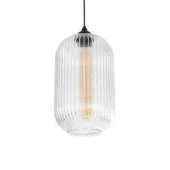 GLOBOSTAR® MELONI 206-0017 Μοντέρνο Κρεμαστό Φωτιστικό Οροφής με Ντουί 1 x E27 AC 220-240V IP20 - Διάφανο - Μ20 x Π20 x Υ38cm GLOBOSTAR® MELONI 206-0017 Μοντέρνο Κρεμαστό Φωτιστικό Οροφής με Ντουί 1 x E27 AC 220-240V IP20 - Διάφανο - Μ20 x Π20 x Υ38cm