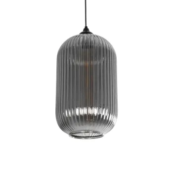 GLOBOSTAR® MELONI 206-0018 Μοντέρνο Κρεμαστό Φωτιστικό Οροφής με Ντουί 1 x E27 AC 220-240V IP20 - Μαύρο Φιμέ - Μ20 x Π20 x Υ38cm GLOBOSTAR® MELONI 206-0018 Μοντέρνο Κρεμαστό Φωτιστικό Οροφής με Ντουί 1 x E27 AC 220-240V IP20 - Μαύρο Φιμέ - Μ20 x Π20 x Υ38cm