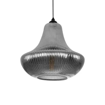 GLOBOSTAR® VERRE 206-0021 Μοντέρνο Κρεμαστό Φωτιστικό Οροφής με Ντουί 1 x E27 AC 220-240V IP20 - Μαύρο Φιμέ - Μ38 x Π38 x Υ34cm GLOBOSTAR® VERRE 206-0021 Μοντέρνο Κρεμαστό Φωτιστικό Οροφής με Ντουί 1 x E27 AC 220-240V IP20 - Μαύρο Φιμέ - Μ38 x Π38 x Υ34cm